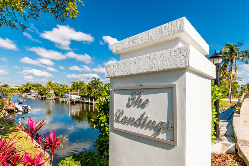 View The Landings neighborhood entrance Fort Lauderdale Kevin Wirth PA Realtor