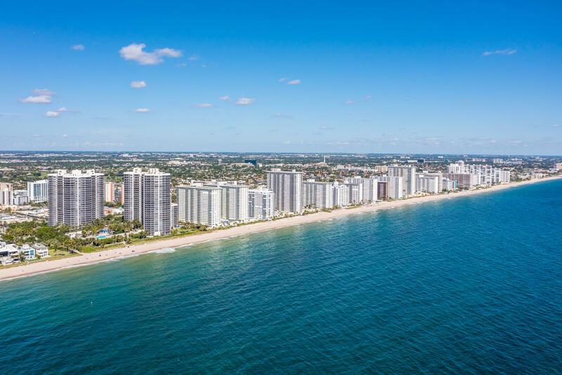 Aerial view Galt Ocean Mile condos Kevin Wirth Galt Mile Realtor